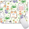 Armanza Square Mouse Pad Cute Cat, Personalized Premium-Textured Custom Mouse Mat Design, Washable Mousepad Cloth, Non-Slip Rubber Base Computer Mouse Pads for Wireless Mouse