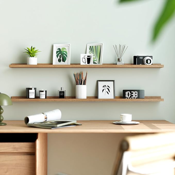 Oak Floating Shelves for Wall Decor, 48 in Shelf - Image 2