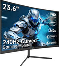 KTC 24 Inch 240Hz Curved Gaming Monitor, FHD 1080p 1500R 1ms Computer Monitor, Adaptive Sync, 3000:1 Contrast, HDR Support, HDMI 2.0 & DP 1.4, Low Blue Light, Tilt, VESA, H24S17P