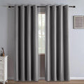 IGEMAEVE Blackout Curtains for Bedroom Grommets Light Grey 70" W x 84" L | by IGEMAEVE