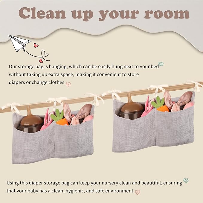 Dormitory Bed-Bunk Organizing Bag Nappy-bags Organizer Bedside Hanging Bags - Image 5