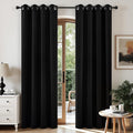 CUCRAF Black Blackout Curtains 108 Inches Long, Thermal Insulated Noise by CUCRAF