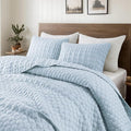 WDCOZY Light Blue Quilt King Size Bedding Set by WDCOZY