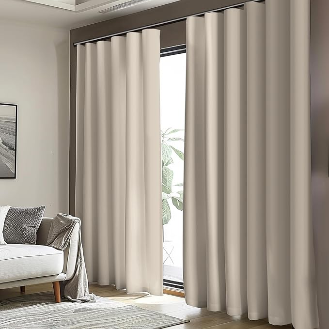 Room Divider Blackout Curtain Track Curtains Wall Dividers Panels Screen - Image 3