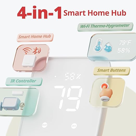 SwitchBot Smart Switch Button Pusher(3Pack) with Hub Mini & SwitchBot Hub 2 (2nd Gen)