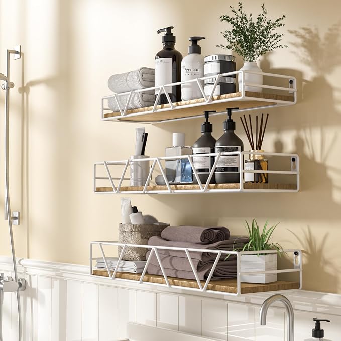 Floating Shelves Set of 3, Wood Wall Shelf, Farmhouse Shelf - Image 5