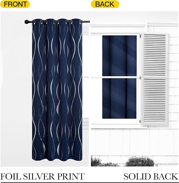 NICETOWN Blackout Curtains 63 inches Long - Image 6