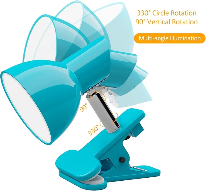 LED Clip lamp, 5W Super Bright Desk Light, 330° Rotation Small Lamp - Image 3