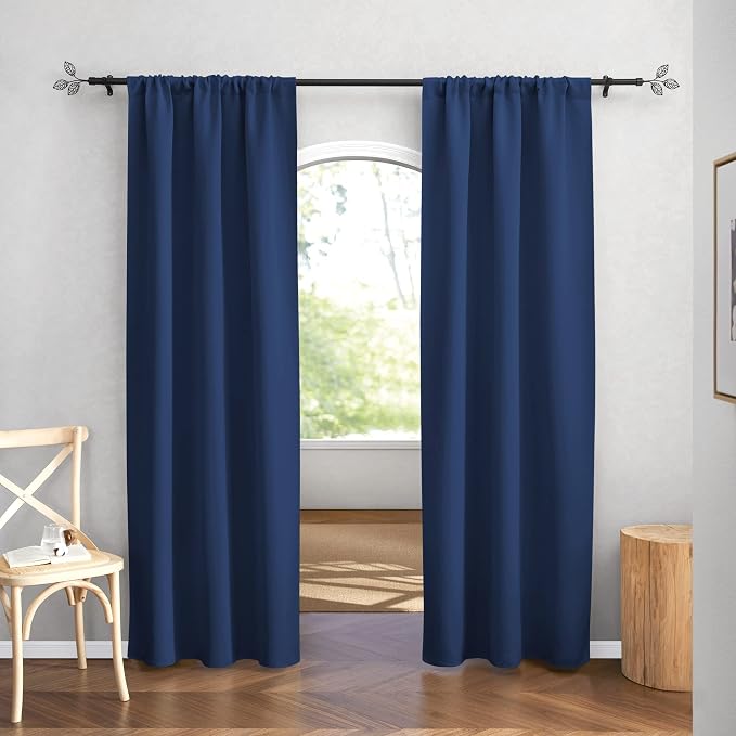 RYB HOME Blackout Curtains for Bedroom Living Dining Room 84 inches Long | - Image 2