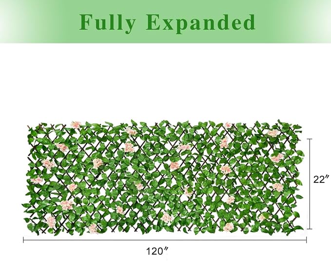 Expandable Faux Ivy Fence Privacy Screen - Image 5