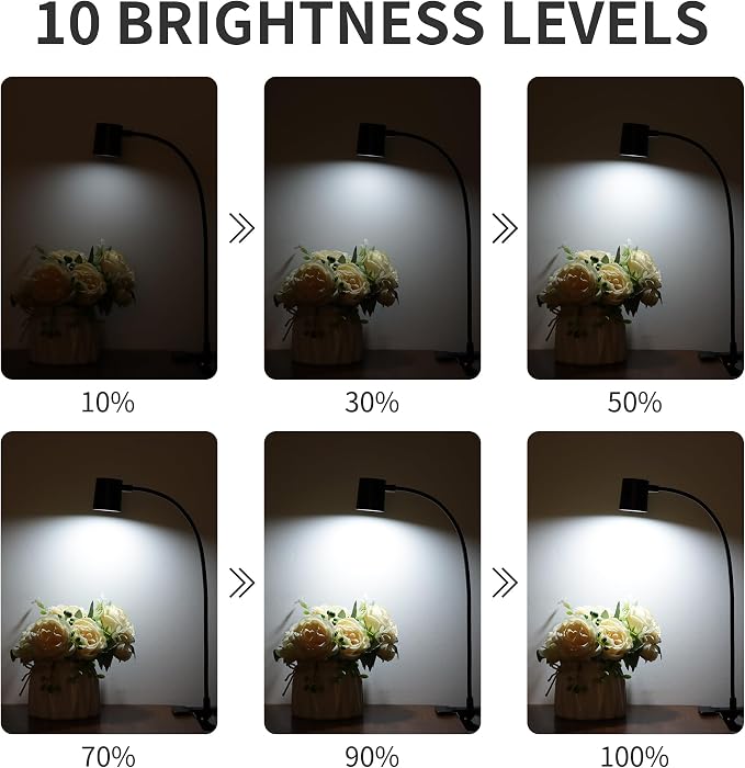 Desk Lamp USB Clip On Light, Book Lights - Image 3