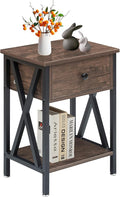 VECELO Nightstand, Modern Bedside End Table, Night Stand by VECELO