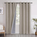 YoungsTex Linen Blackout Curtains 80 Inch Length by YoungsTex