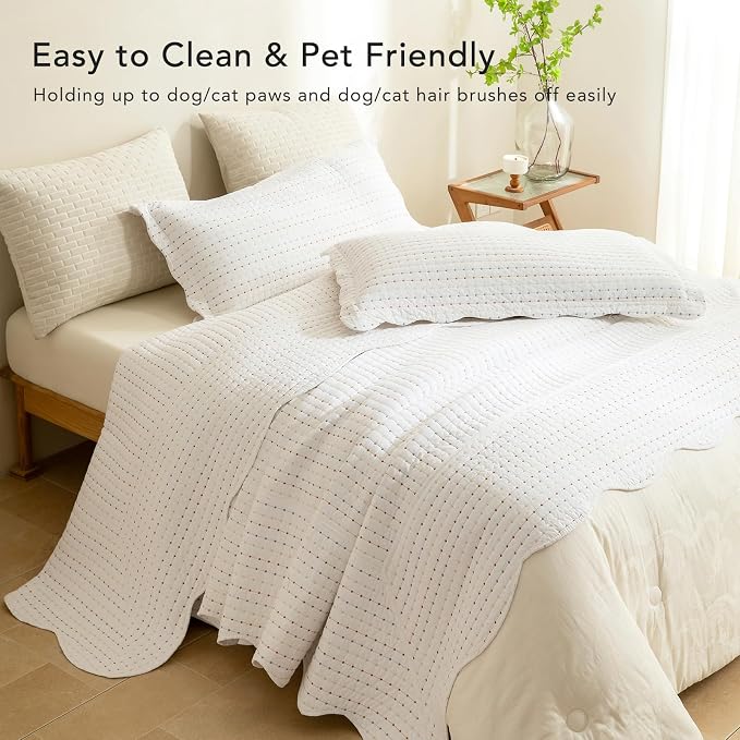 Lady Ann Oversized King Quilt 120x120, Lightweight & Soft Farmhouse Coverlet - Image 9
