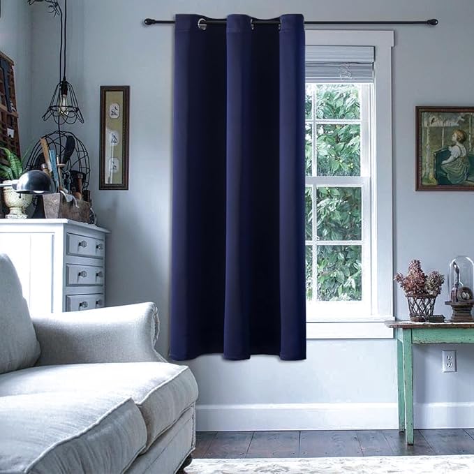 ChrisDowa Blackout Curtains Door Curtain 63 Inch Length Closet Drapes | 42W x by ChrisDowa