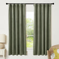 RYB HOME Sage Green Velvet Curtains 72 inches Length by RYBHOME