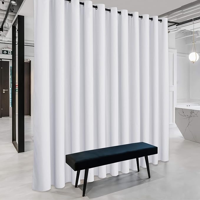 RYB HOME Extra Wide Curtains for Divider for Room Separation Soundproof by RYBHOME