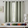 MIULEE Blackout Curtains for Bedroom 2 Panels 40 x 64 Inch Long Sage Green | by MIULEE