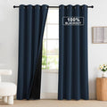 NICETOWN 100% Blackout Curtains 84 Inch Length 2 Panels Set, Thermal Insulated by NICETOWN