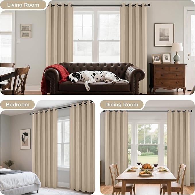 Joydeco Blackout Curtains 84 Inch Length 2 Panels Set, Thermal Insulated Long - Image 6