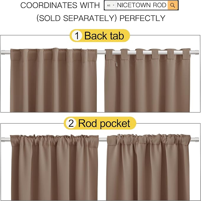 NICETOWN Blackout Curtains for Living Room - Image 3