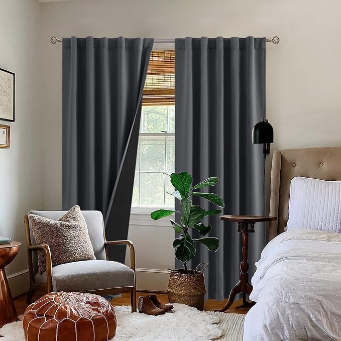 BGment 100% Room Darkening Thermal Insulated Blackout Curtains 84 Inches Long - Image 9
