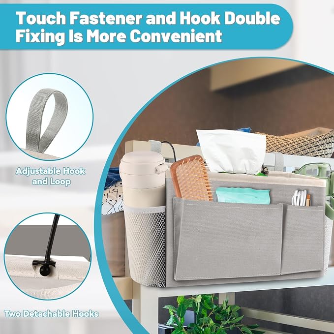 BlissTotes Bedside Caddy, Dorm Storage - Image 3