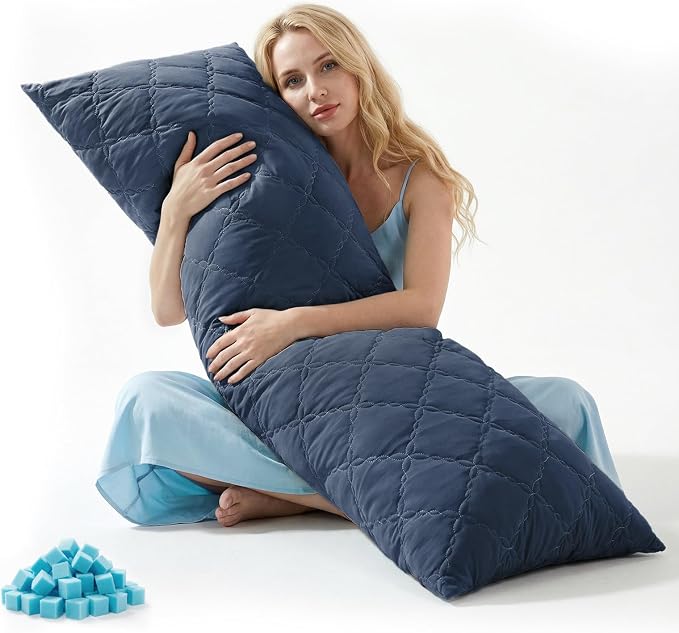 BEDELITE Cooling Body Pillow, Memory Foam Filled, 20x54 Inches | Soft & by BEDELITE