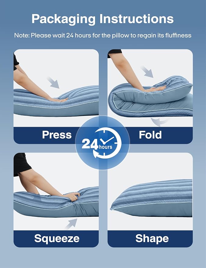 ZonLi Cooling Body Pillow for Adults, Breathable Cooling Fabric - Image 3