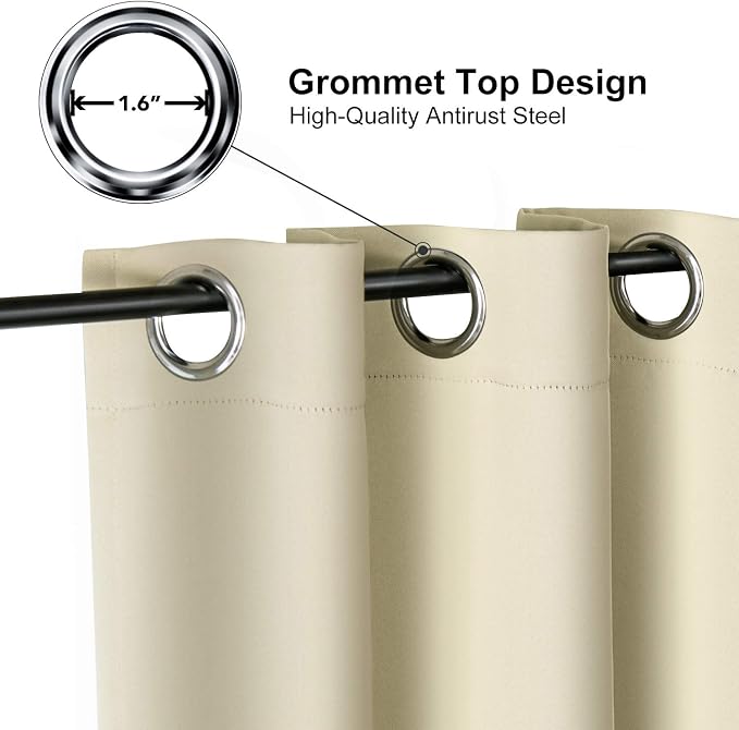 ChrisDowa Small Window Curtains 40 Inches Long - Image 3