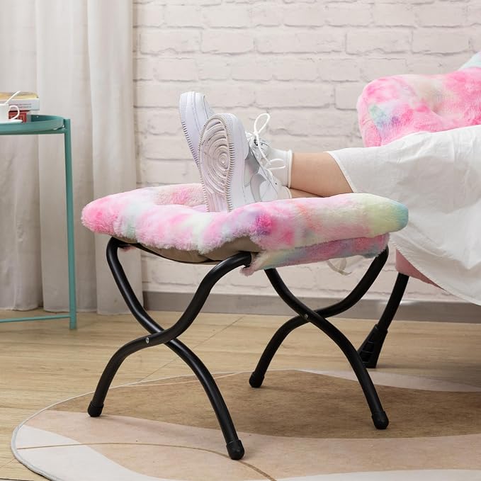 HollyHOME Lazy Chair with Foldable Ottoman, Accent Comfy Lounge Armchair and - Image 9