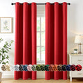 MIULEE Blackout Curtains for Bedroom 2 Panels 40x90 Inch Long Christmas Red | by MIULEE