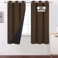 100% Blackout Curtains 40 x 63 Inch/Chocolate Brown Curtains 2 Panels by Lemomo