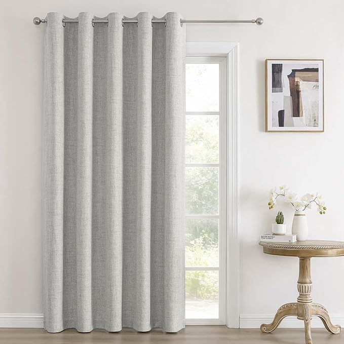 Joydeco Blackout Room Divider Curtains, Extra Wide Sliding Door Drapes Living by JOYDECO