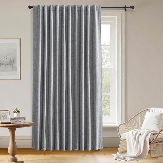 100% Blackout Curtains for Bedroom Room, Custom Curtains Blackout Thermal by Zyvola