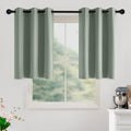 NICETOWN Sage Green Room Darkening Curtains 36 Inches Long 2 Panels by NICETOWN