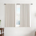 Cream Natural Linen 100% Blackout Kitchen Curtains 45 Inch Length Short Modern by Guken