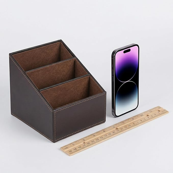 PU Leather Remote Control Holder Organizer - Image 5