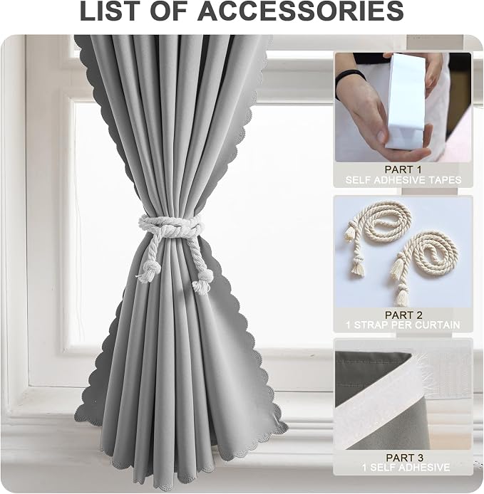 Self Adhesive Curtains, No Drilling Curtains, Easy Installation - Image 6