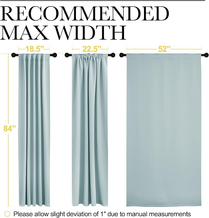 NICETOWN Blackout Curtain Panels Window Draperies - Image 7