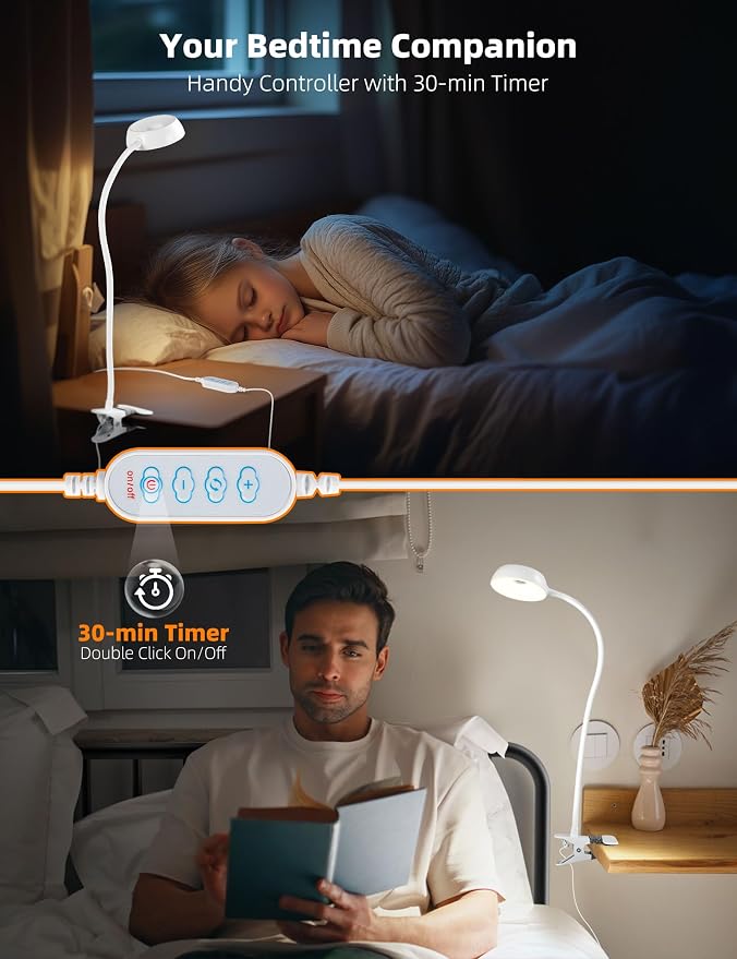 Clip on Light, LED Reading Light - Image 3
