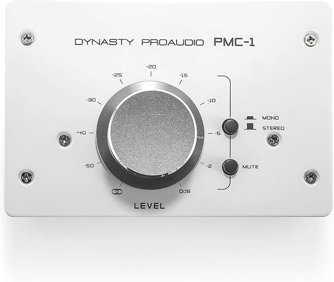 DYNASTY PROAUDIO PMC-1 Premium Passive Stereo Monitor Volume Controller With Large Volume Knob For Extremely Precise Level Adjustments