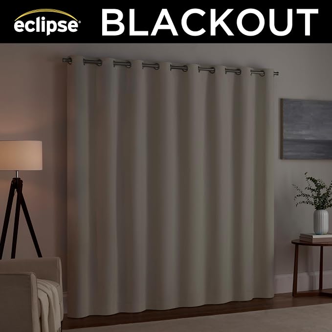 Eclipse Extra Wide Grommet Curtain, Kendall Sliding Patio Door Curtain Panel - Image 4