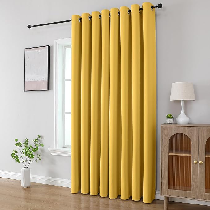 CUCRAF Custom Lemon Blackout Curtains 1 Panel Set, Thermal Insulated Grommet - Image 8