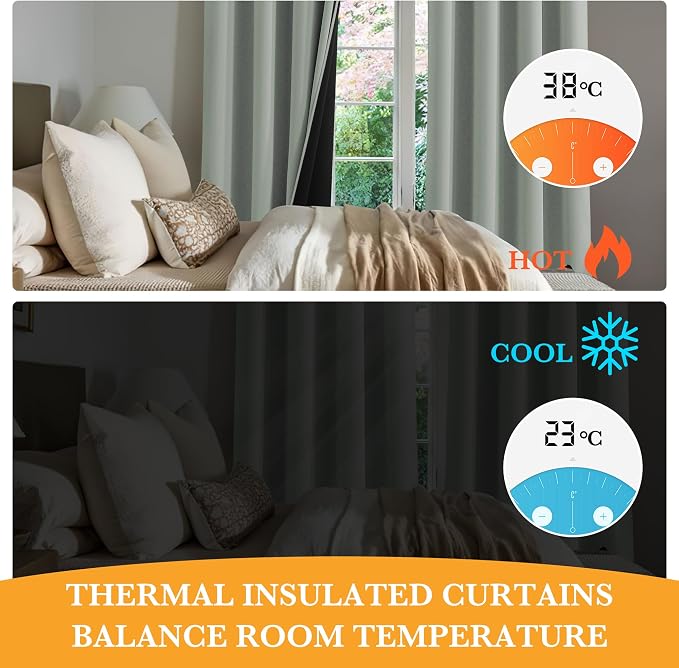 RYB HOME 100% Blackout Curtains - Image 4