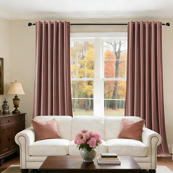 Blackout Velvet Curtains 84 Inches - Image 5