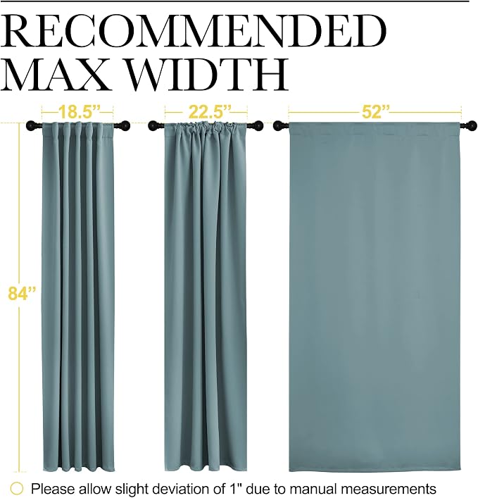 NICETOWN Blackout Curtain Panels Window Draperies - Image 7