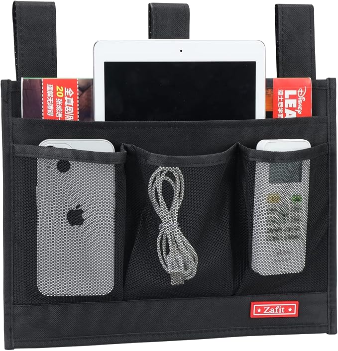 Zafit Hanging Bedside Caddy, Bedside Storage Organizer - Image 2