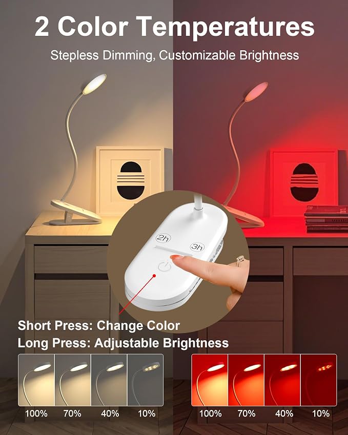 SZOKLED Red Light Reading Lights - Image 4
