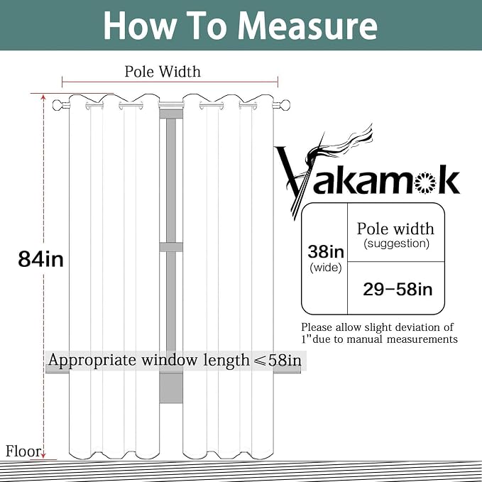 Yakamok Blackout Curtains 38x84 inch Dark Purple Thermal Drapes-Bedroom | 2 - Image 5
